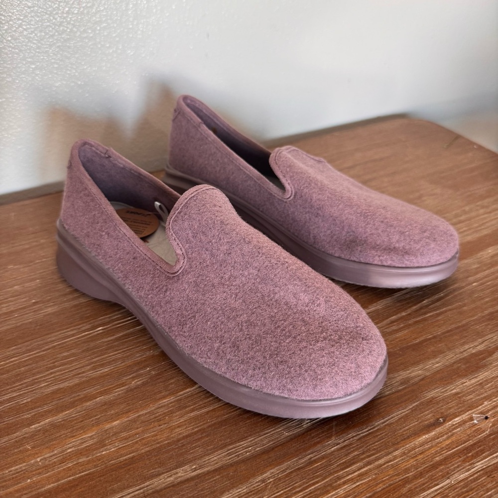 Women’s JSport by Jambu Loon Wool Slip On Memory Foam Shoe Plum Purple Size 7M